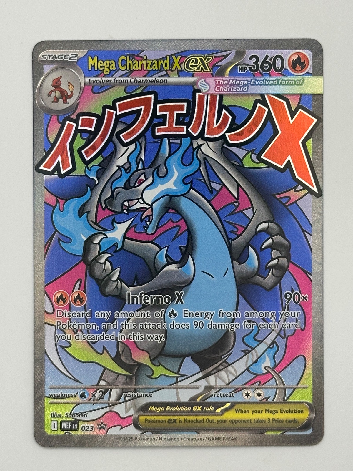 Mega Charizard X ex 23 ME: Mega Evolution Promo